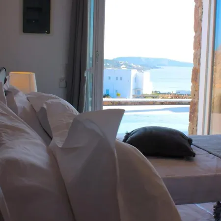 Mykonian Luxury Light Blue Villa With Private Pool Kalafatis