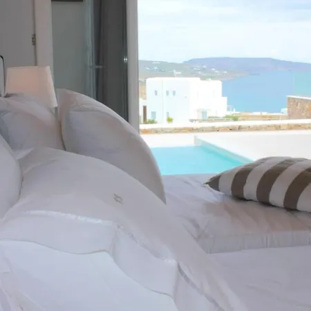 Mykonian Luxury Light Blue Villa With Private Pool * Kalafatis